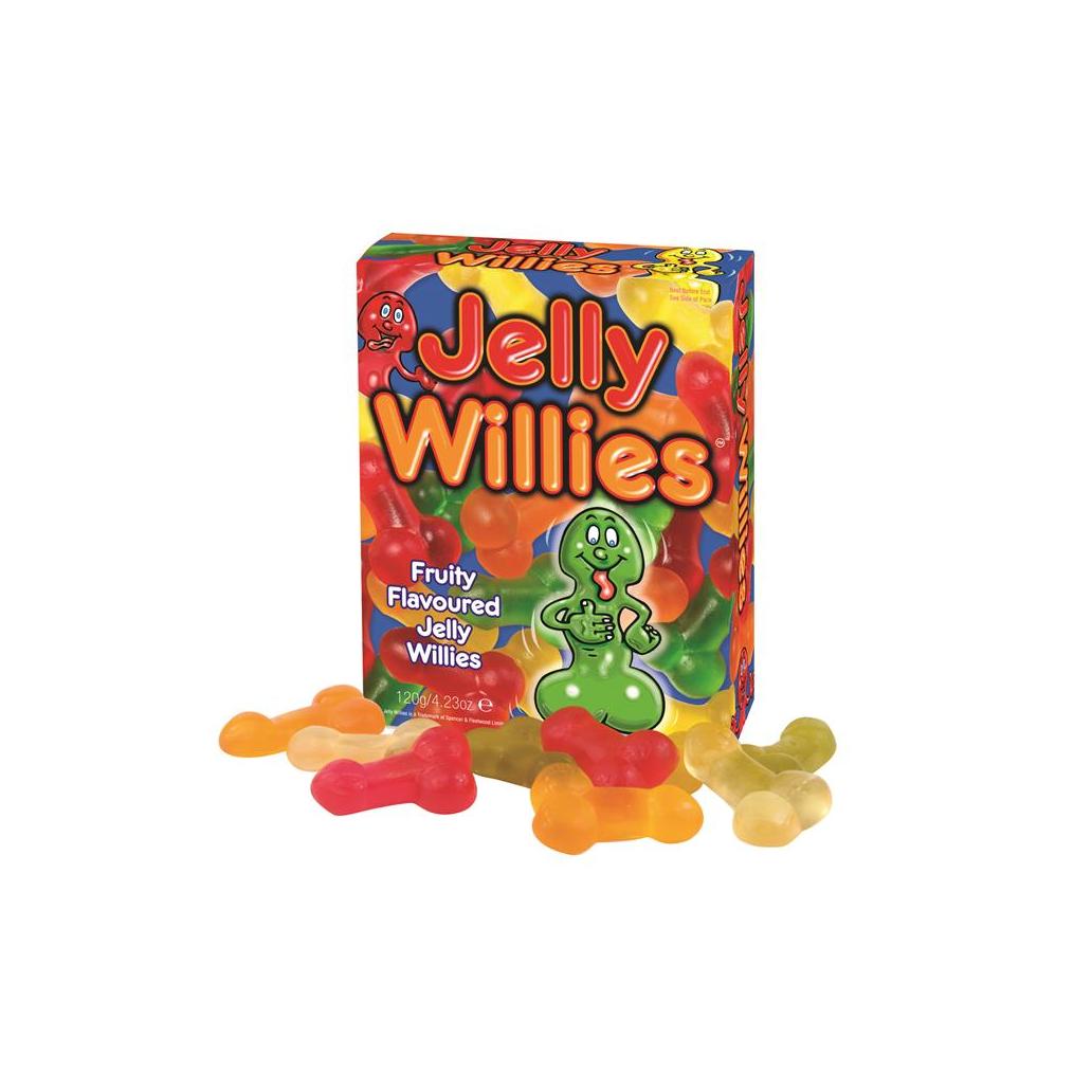 Gominolas forma de pene sabor a frutas 120 gr