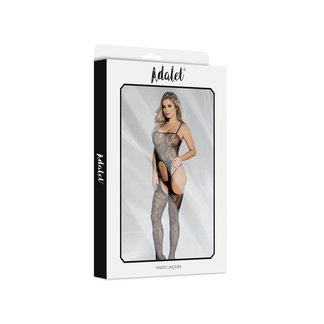 Bodystocking lilly com ligueiro aberto