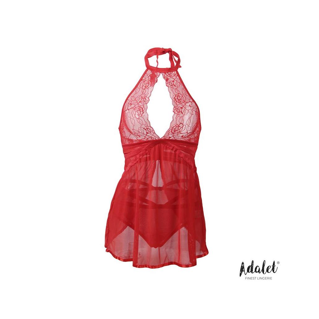 Nova babydoll e tanga rojo