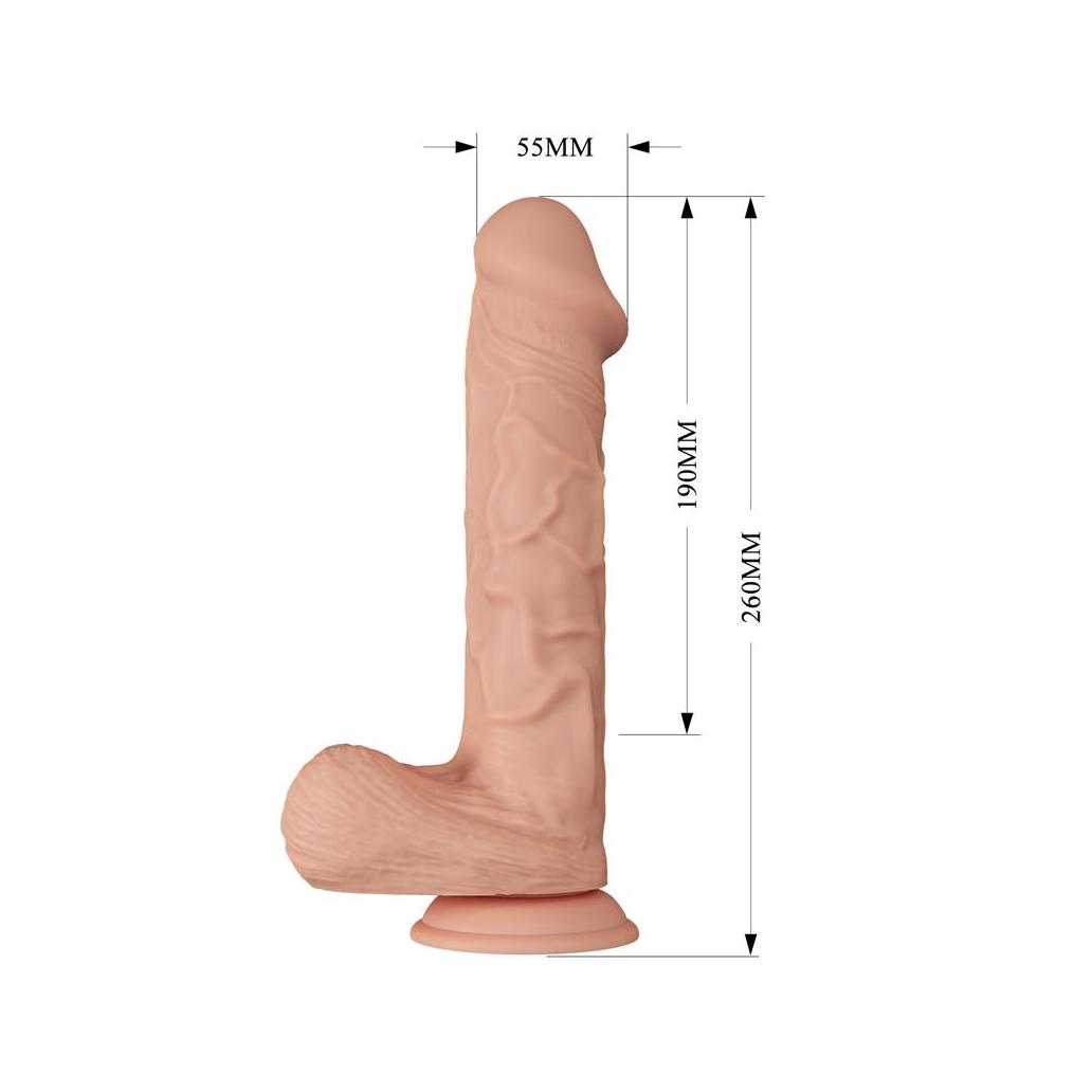 10.2 vibrador realista com controlo remoto