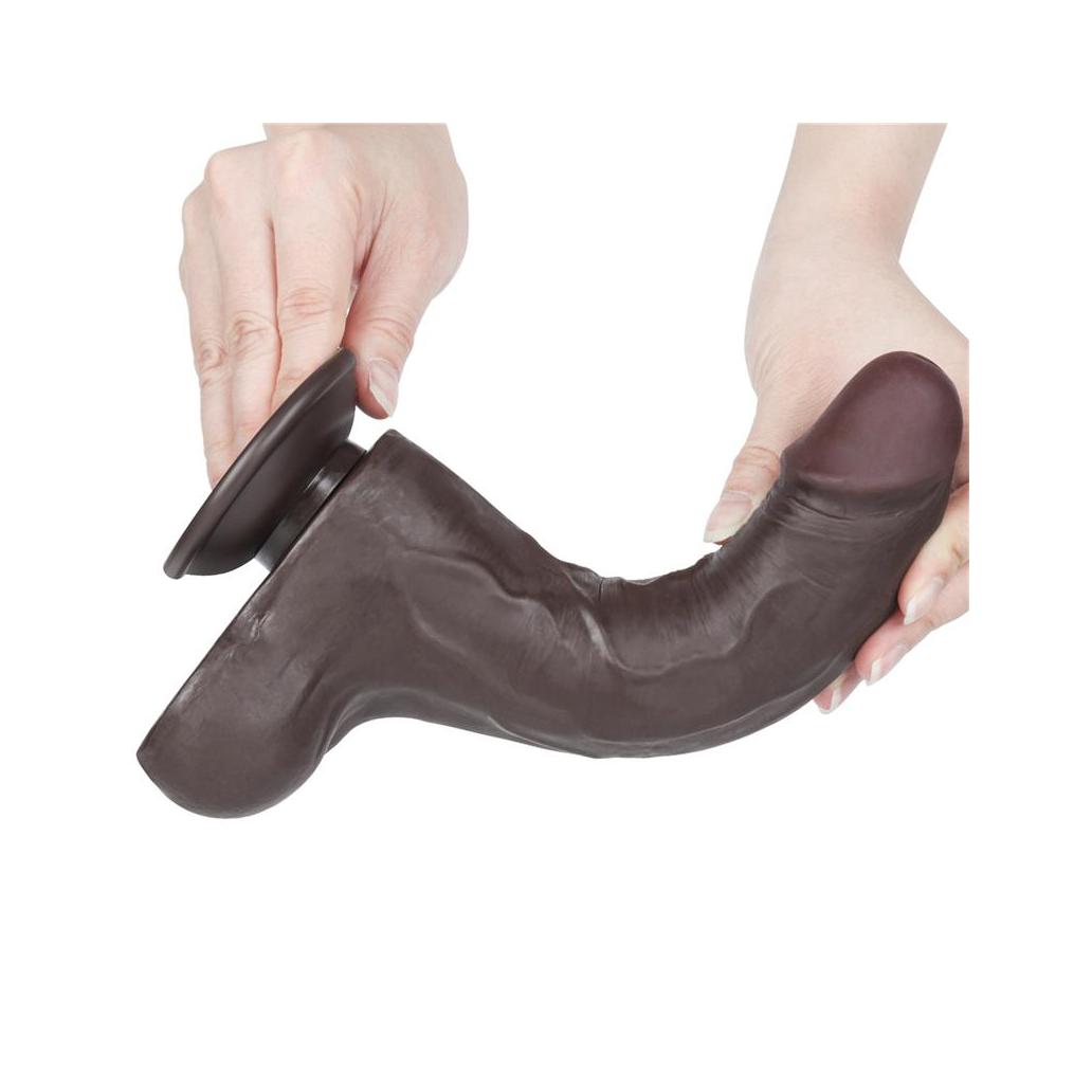 Dildo dual density piel deslizante 8.5