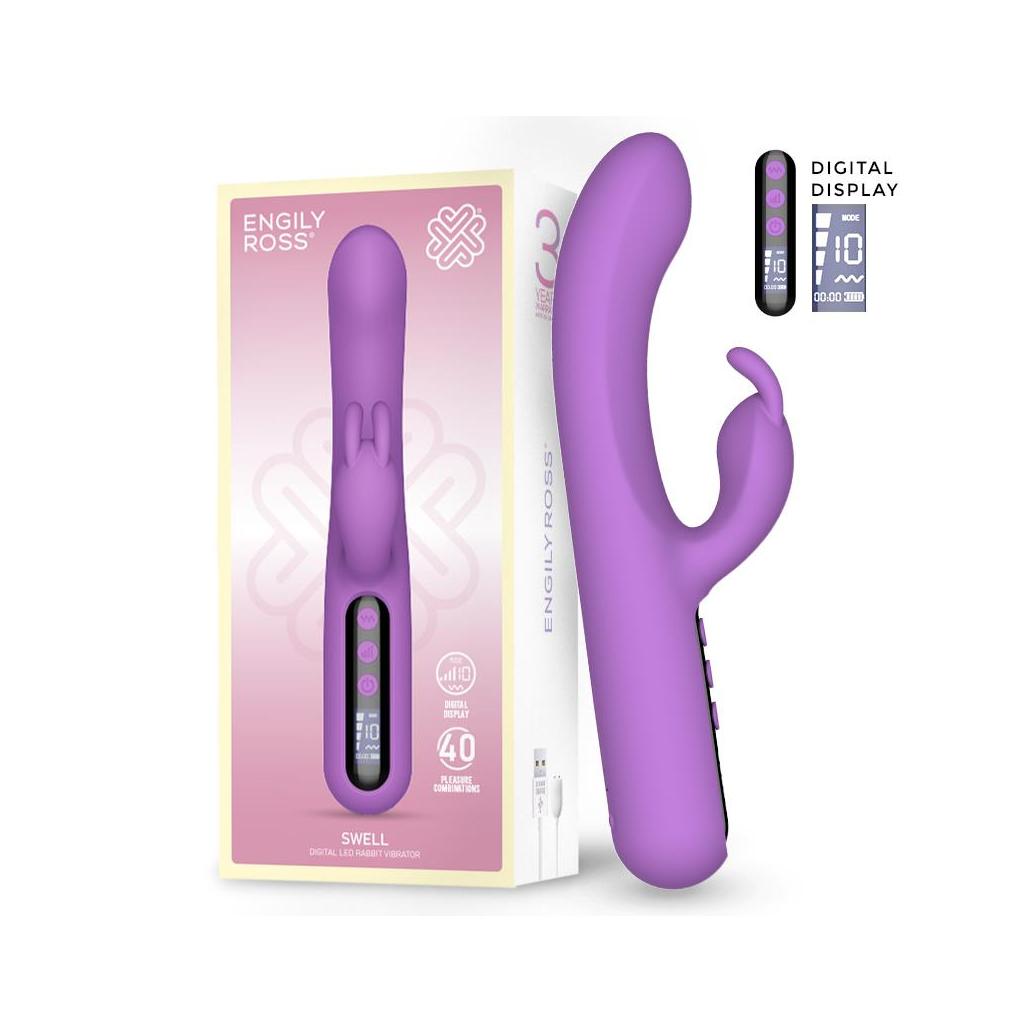 Vibrador com ecrã digital de alta potência swell