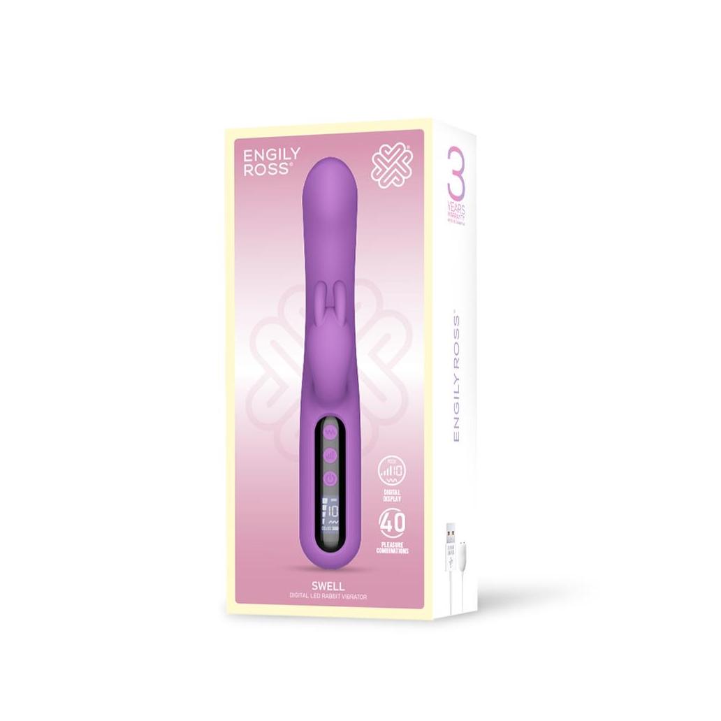 Vibrador com ecrã digital de alta potência swell