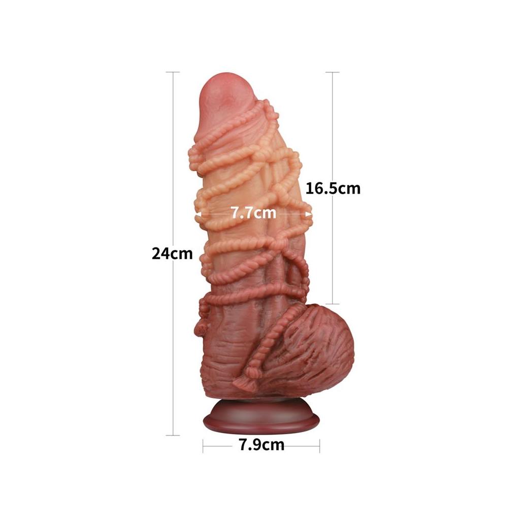 Dildo de dupla camada tamaño king nature 9.5