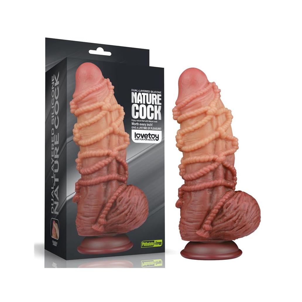 Dildo de dupla camada tamaño king nature 9.5