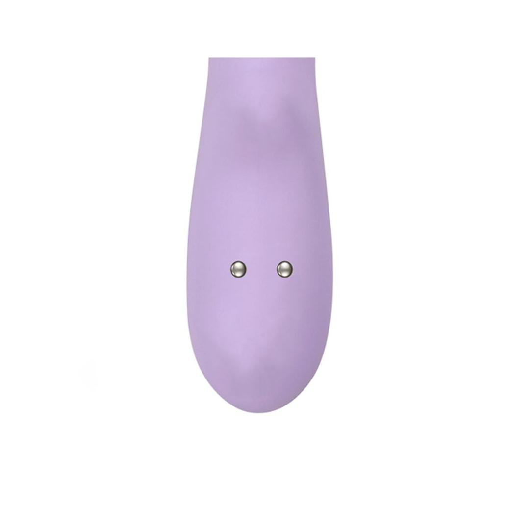 Vibrador e rotador brightpurple motor duplo 360º usb silicon