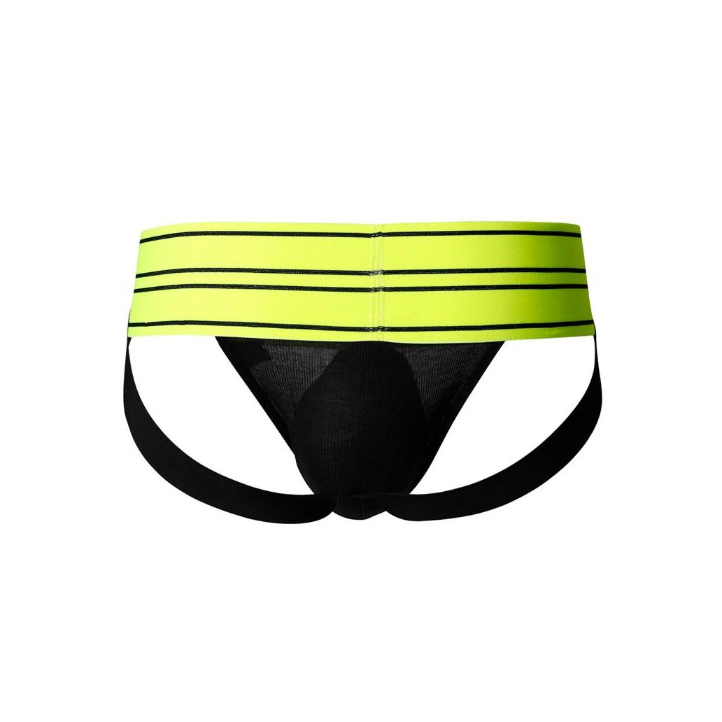 C4m15 suspensório estilo rugby neon lime