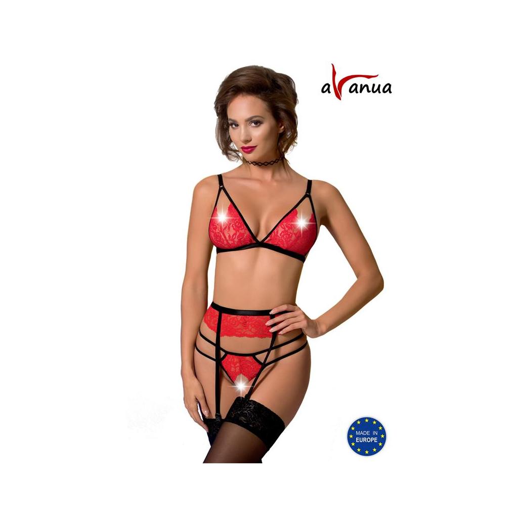 Conjunto salome rojo/negro