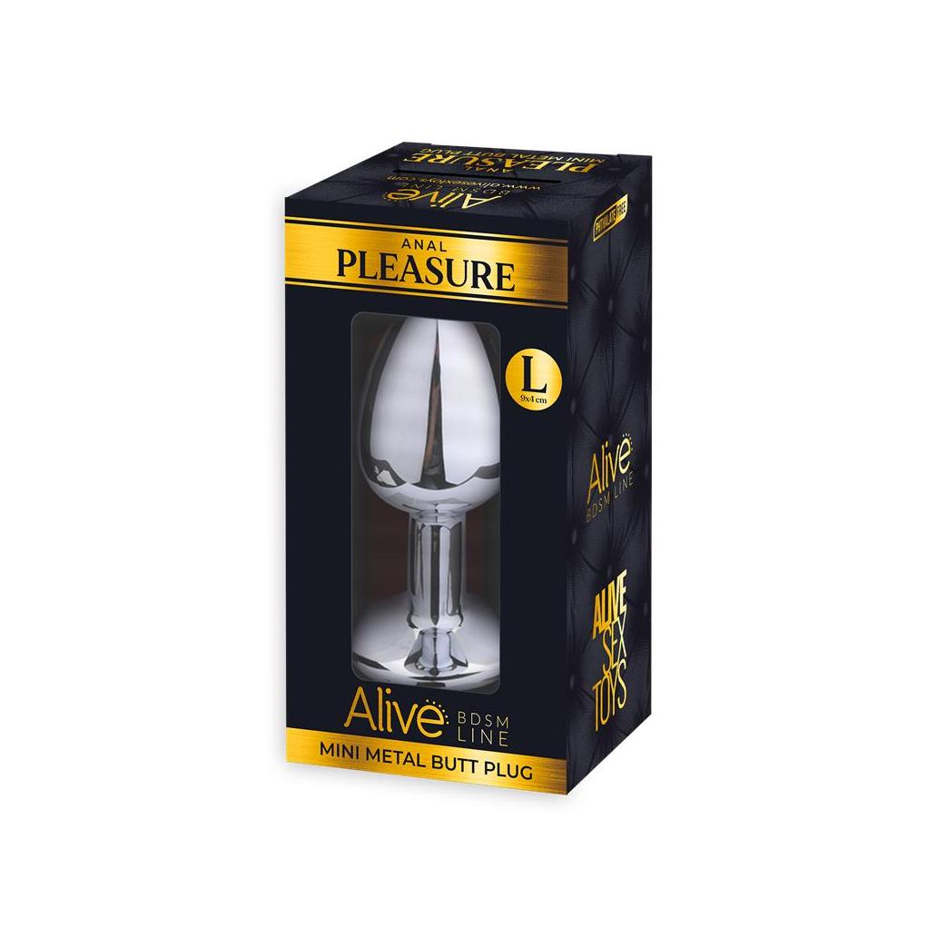 Plug anal com joya blanca talla l