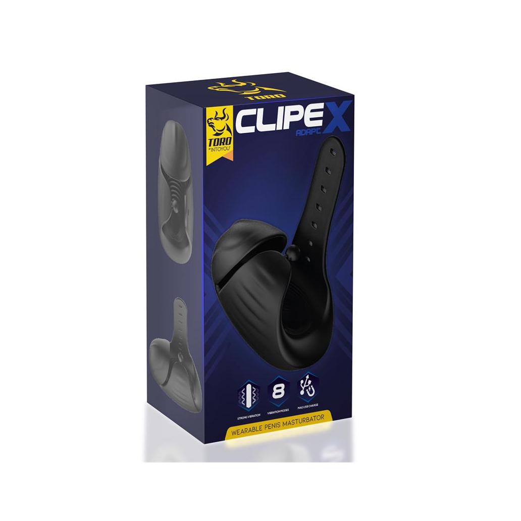 Clipex masturbador masculino ajustável com sistema de clips