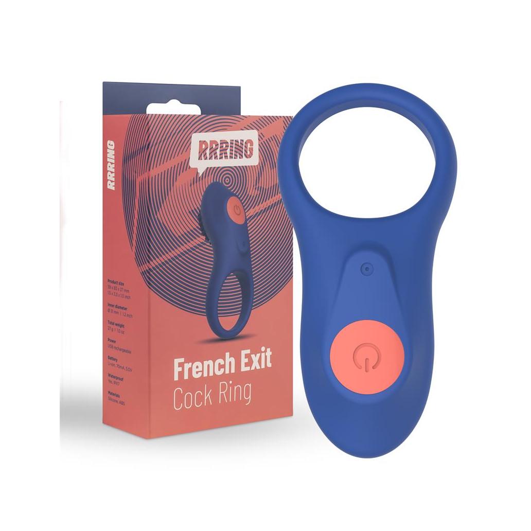 Rring french exit usb vibration penis ring silicone