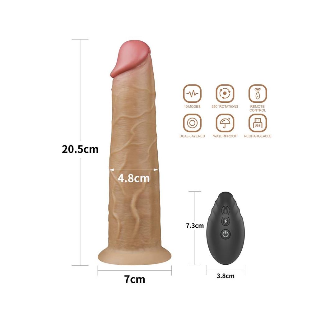 Vibrador com rotação de dupla camada 8