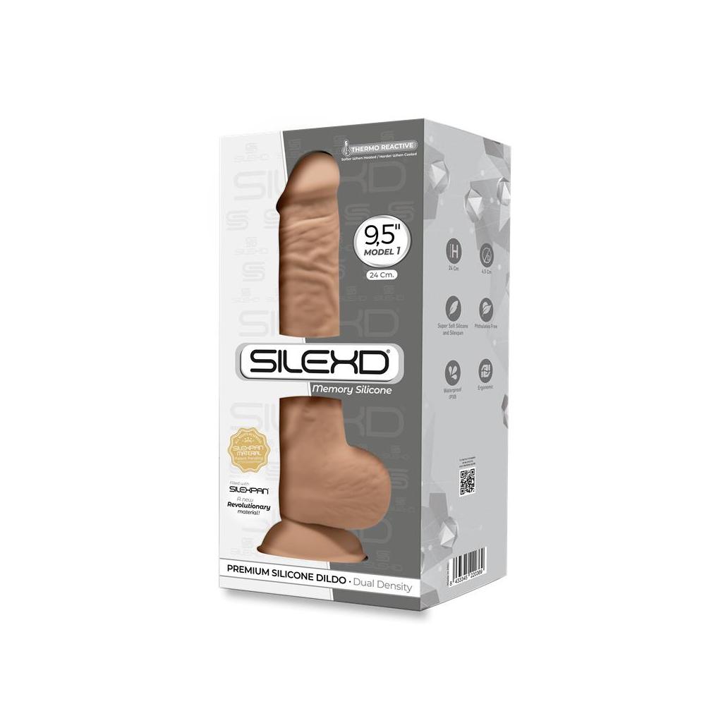 Dildo dual density mod. 3 - 9.5 caramelo