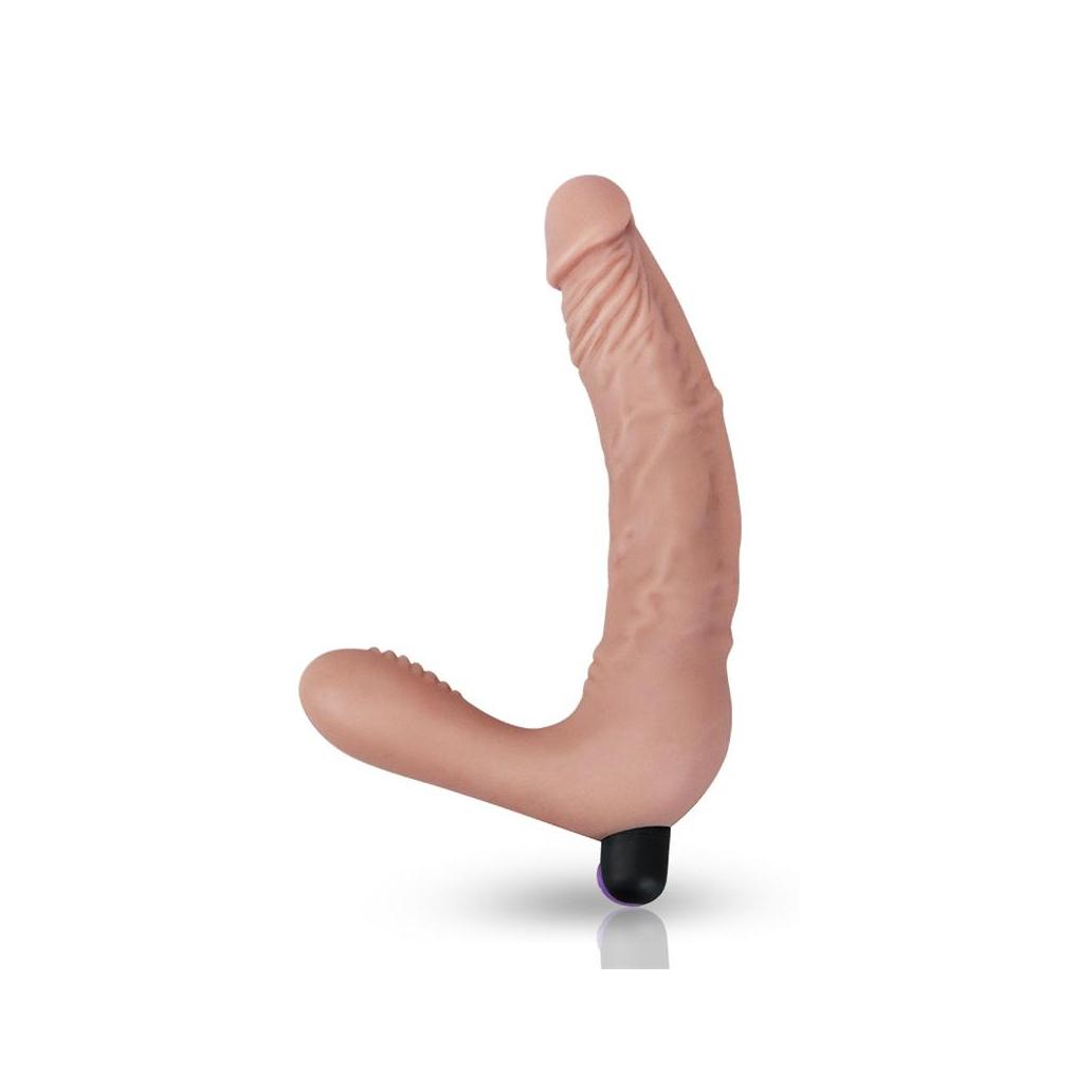 Doble dildo sem alças silicona usb