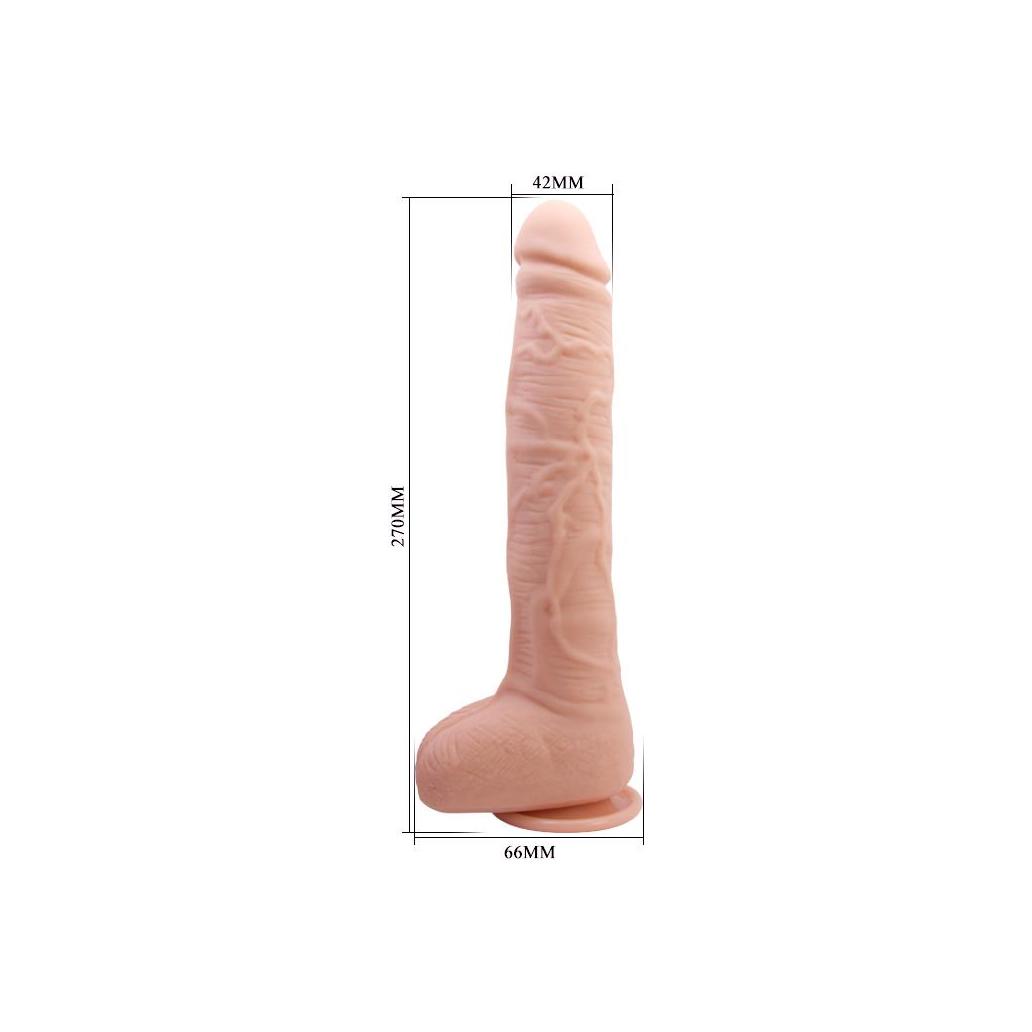 Pila dildo realista com ventosa natural