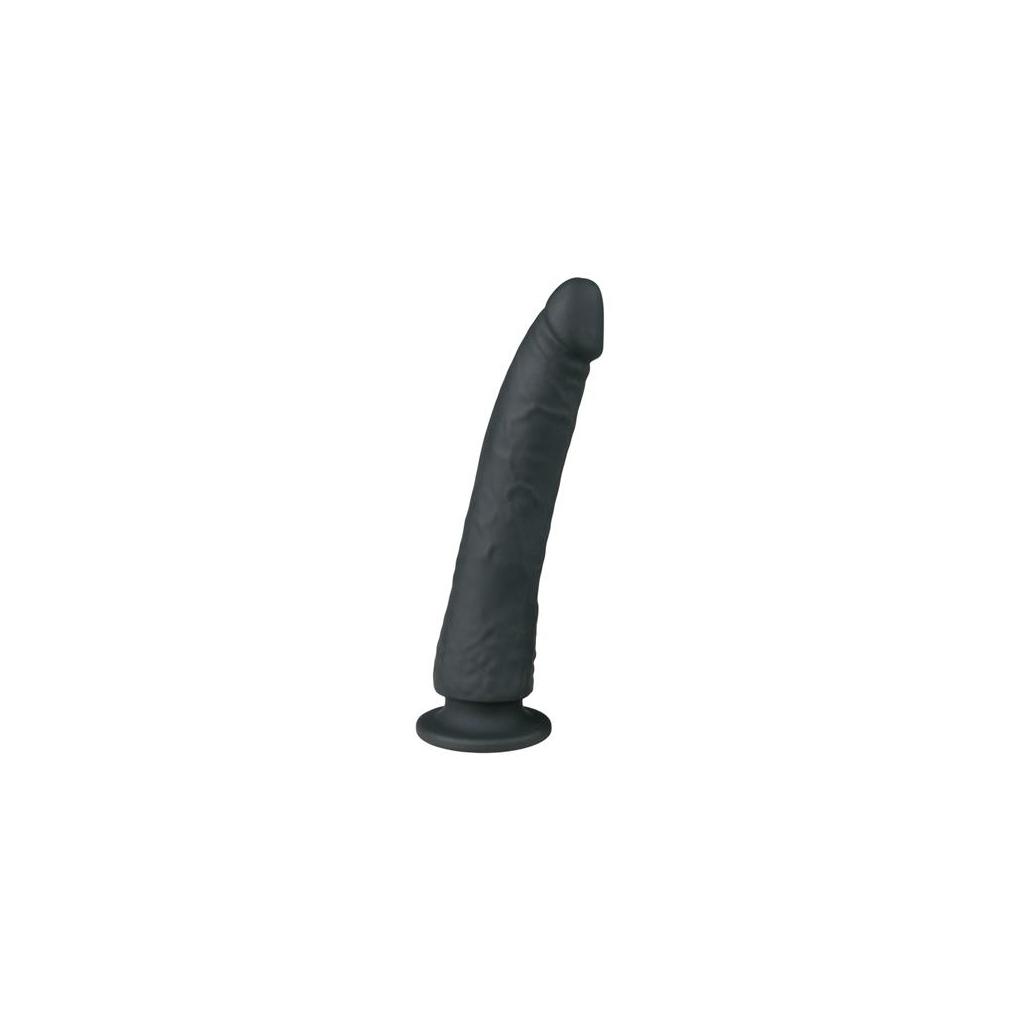 Pénis de silicone preto realista - 21 cm