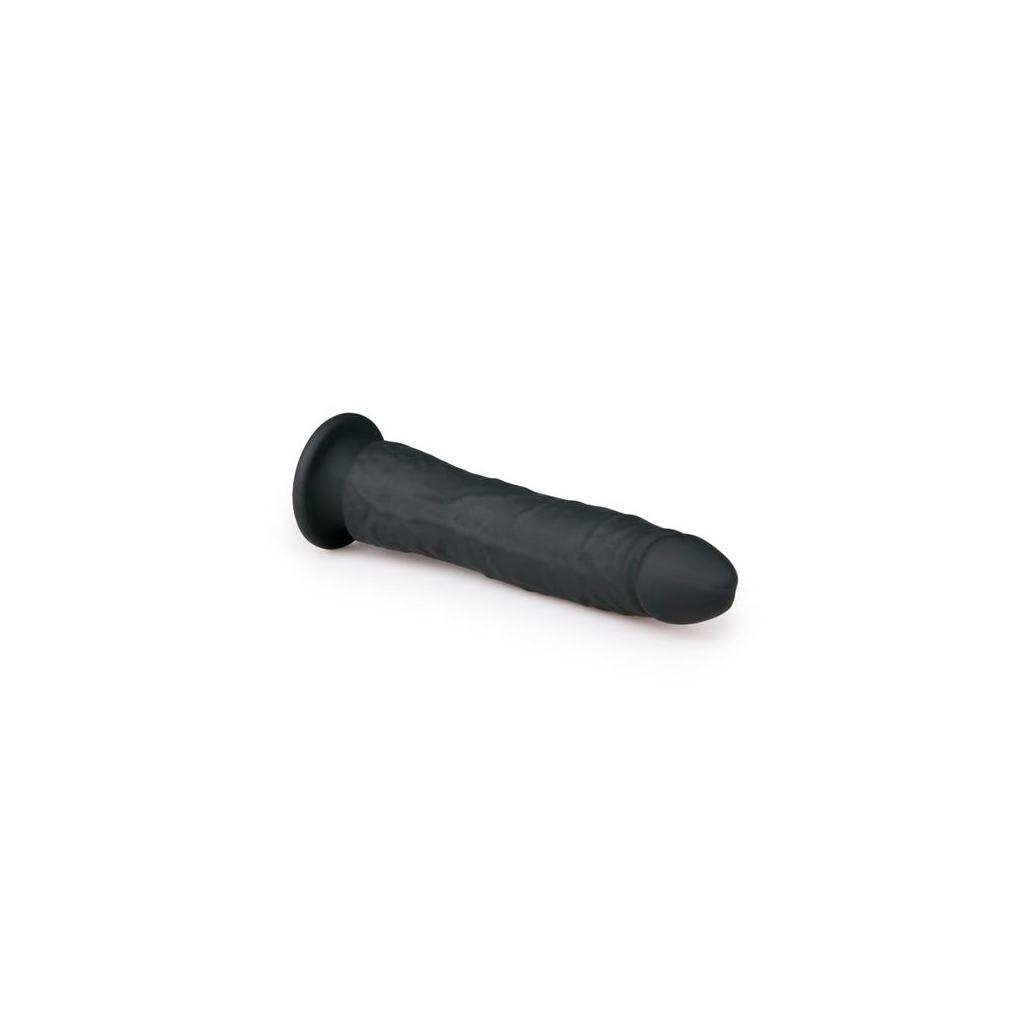 Pénis de silicone preto realista - 21 cm