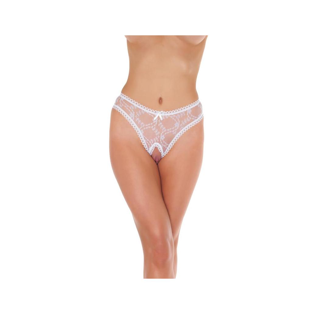 Rimba amorable open thong white colour tamanho único