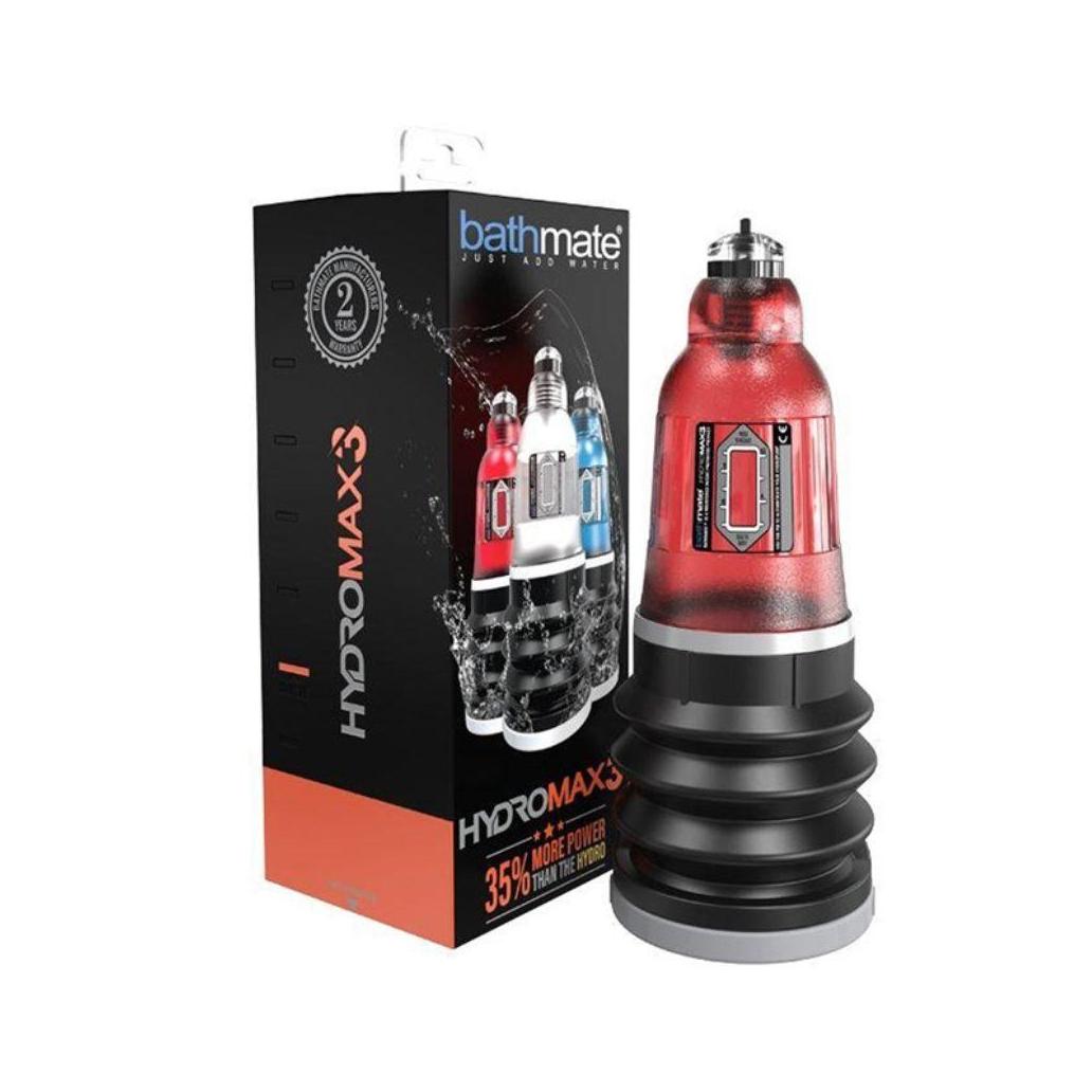 Bomba para o pénis hydromax3 vermelho