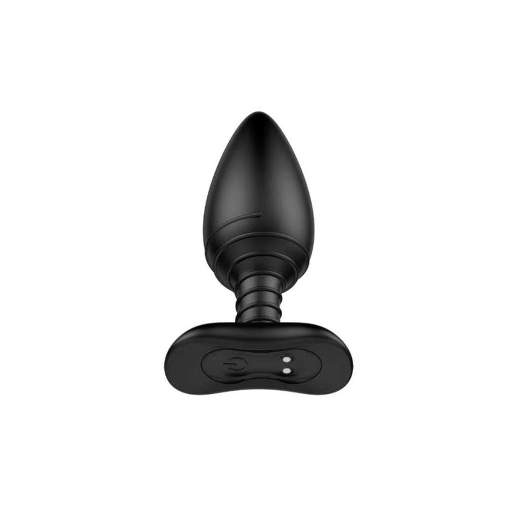 Plug anal asher com controlo remoto usb magnético preto