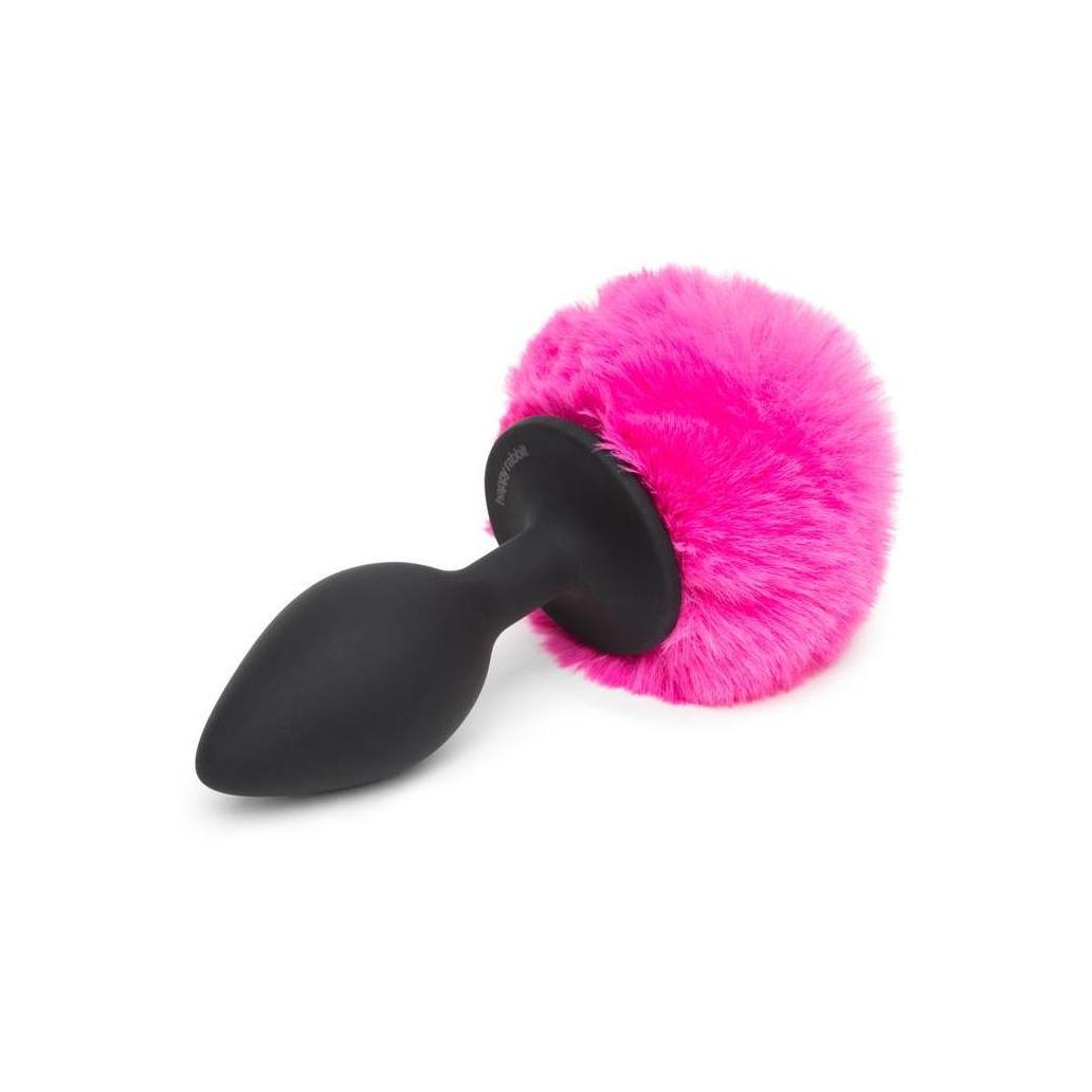 Plug anal com cola rosa grande