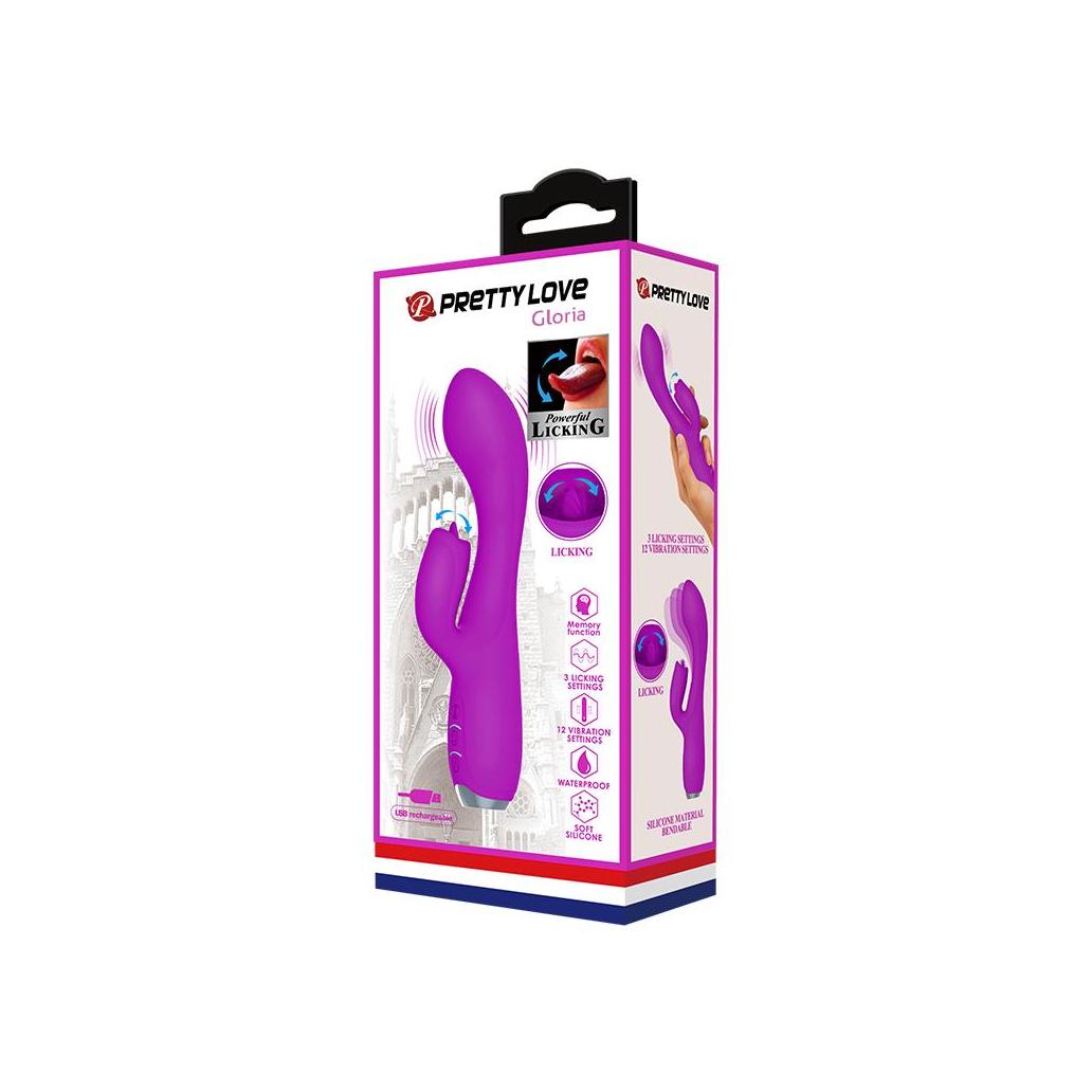 Vibrador usb gloria com língua