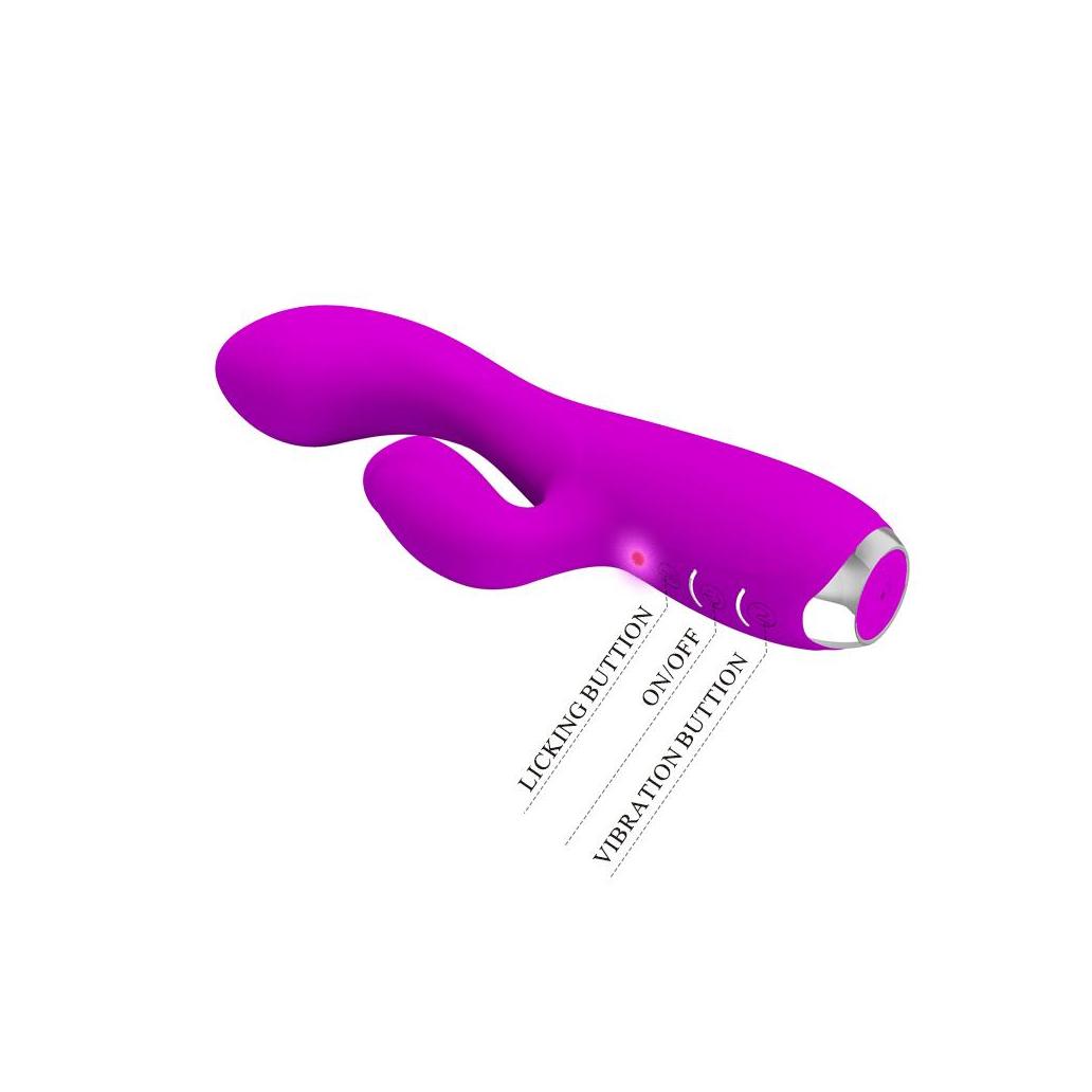 Vibrador usb gloria com língua