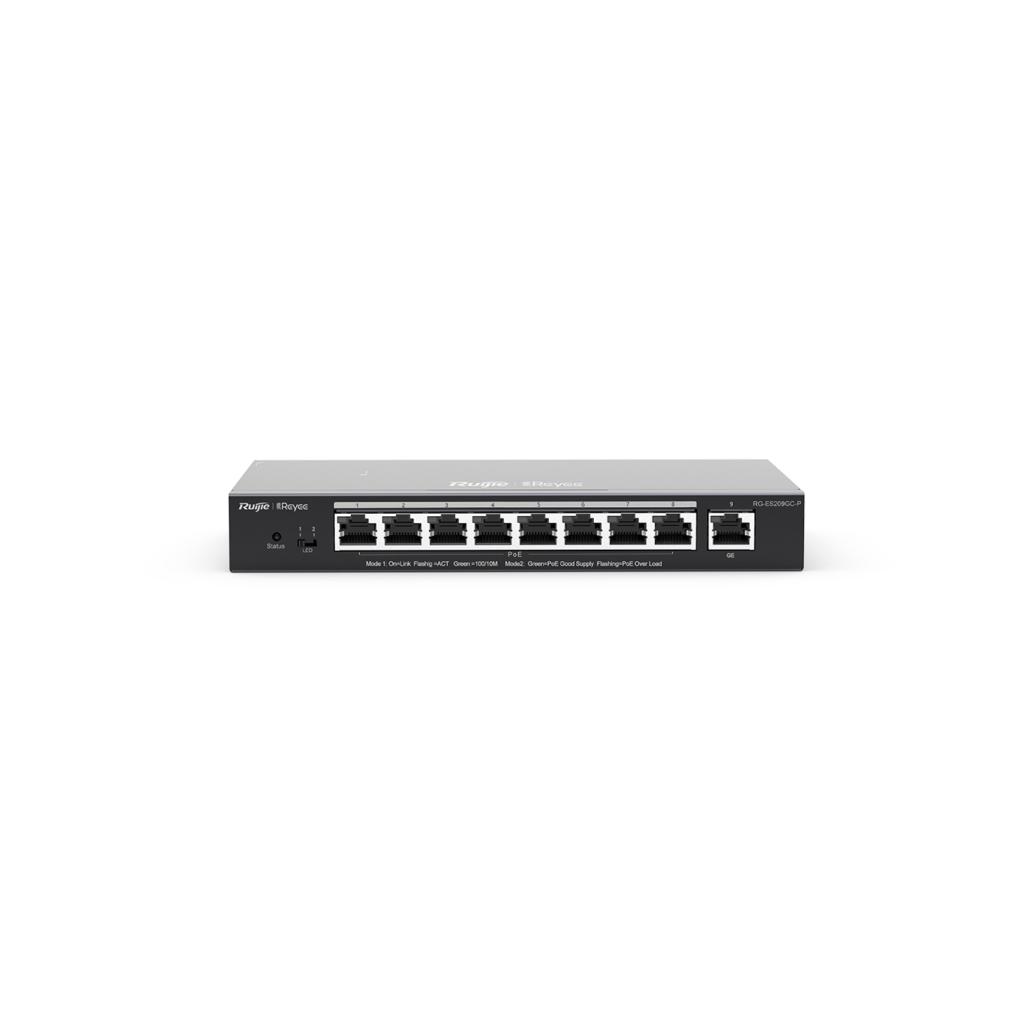 Switch ruijie reyee rg-es209gc-p gigalan 9p poe 120w