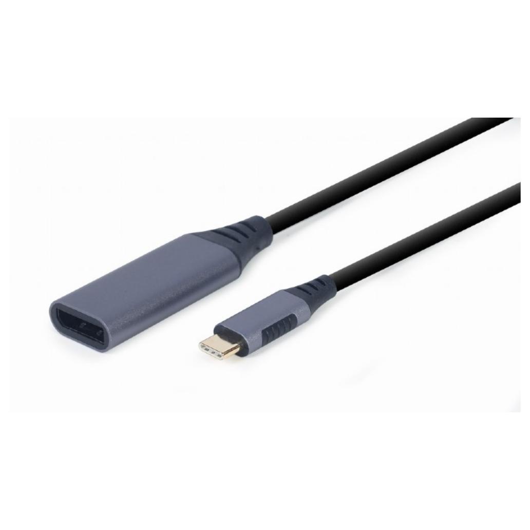 Gembird adaptador usb tipo c para displayport macho, cinzent