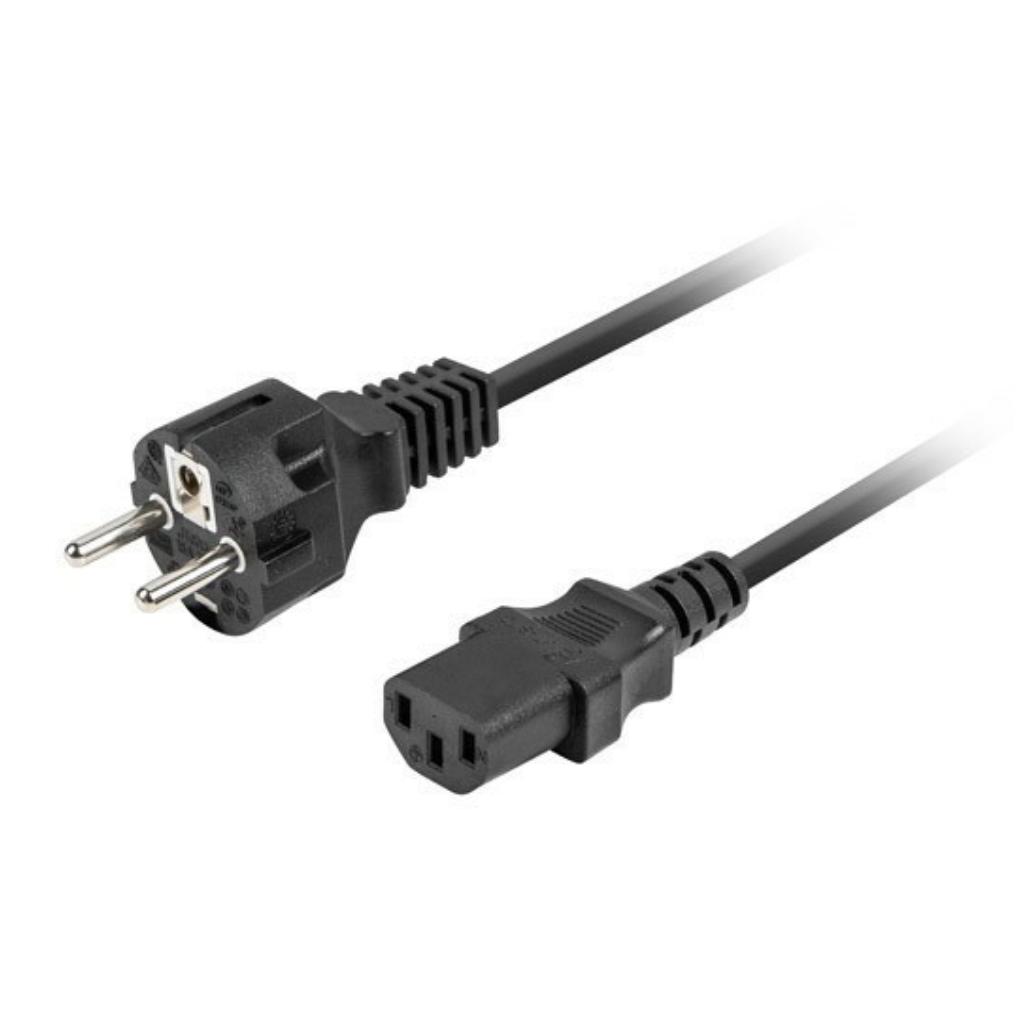 Cabo de alimentação lanberg schuko cee 7/7 a iec320 c13 1,8m