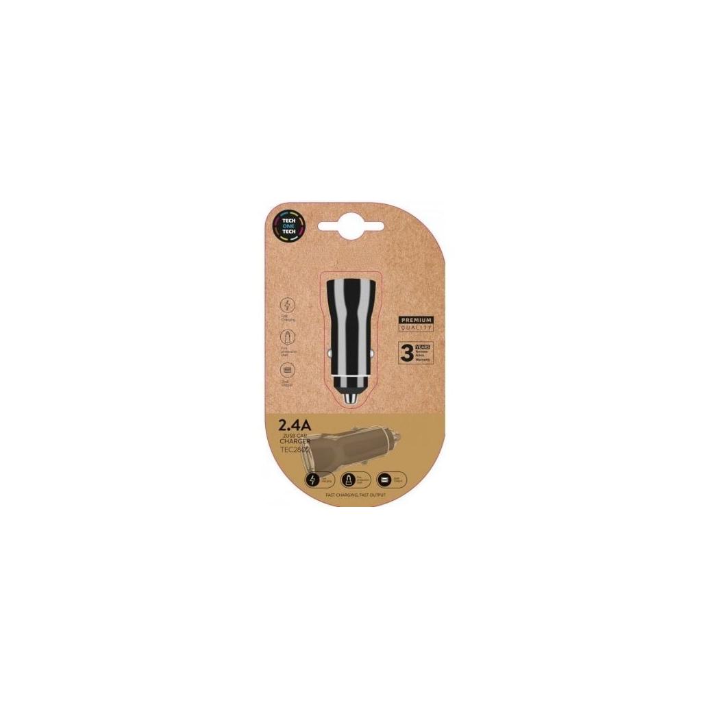 Carregador de carro tech one tech tec2802/ 2xusb/ 2.4a