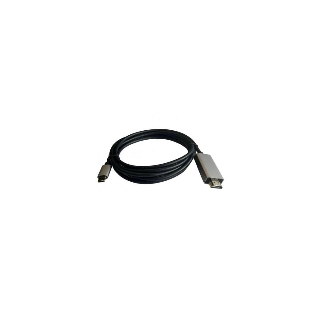 Cabo hdmi 3go c137/ hdmi macho - usb tipo-c macho/ 2m/ preto