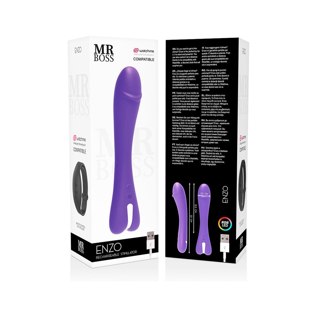 Mr boss - enzo vibrador watchme tecnologia sem fio compatíve