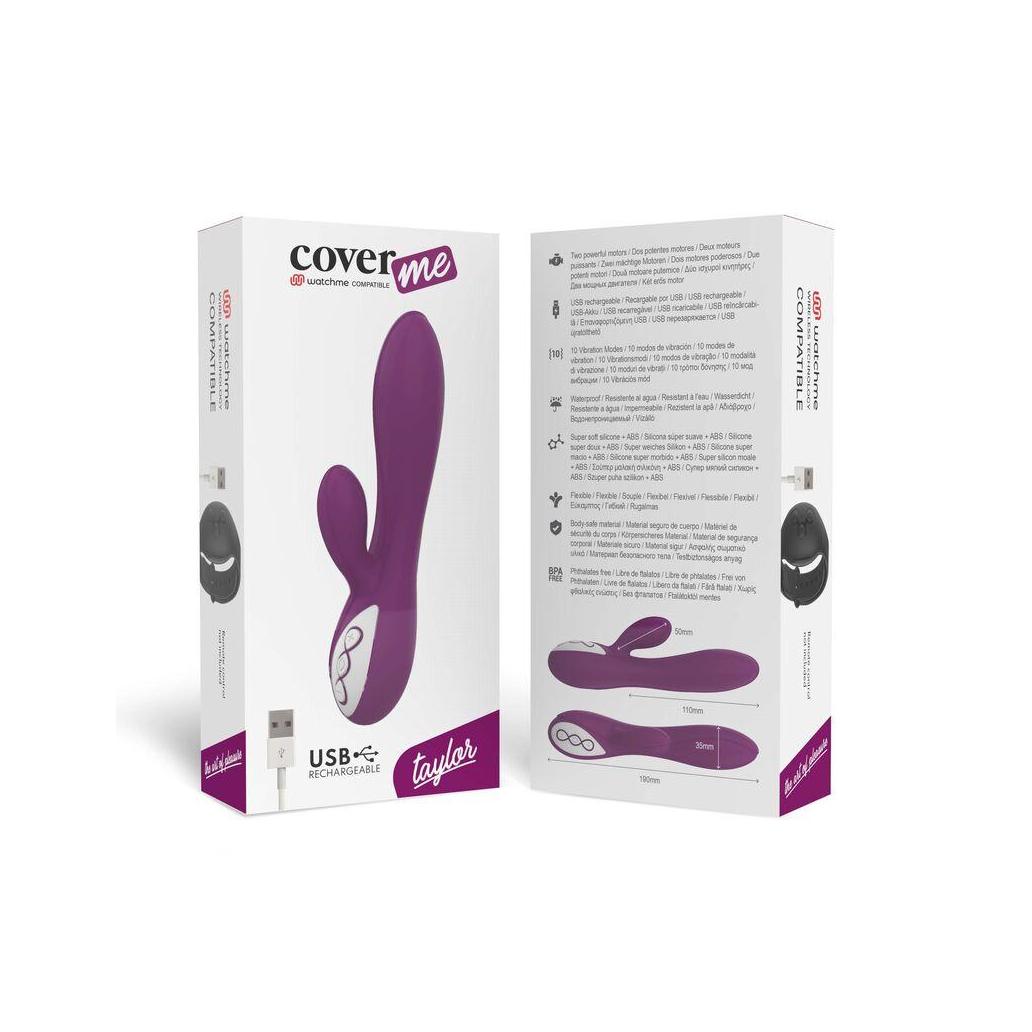 Coverme - vibrador taylor compatível com a tecnologia watchm