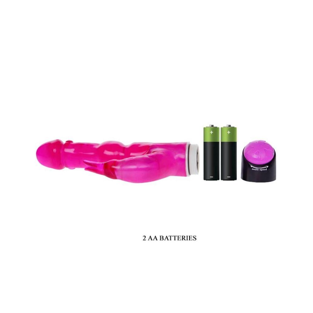 Baile - vibrador waves of pleasure fantasy com coelho 23 cm