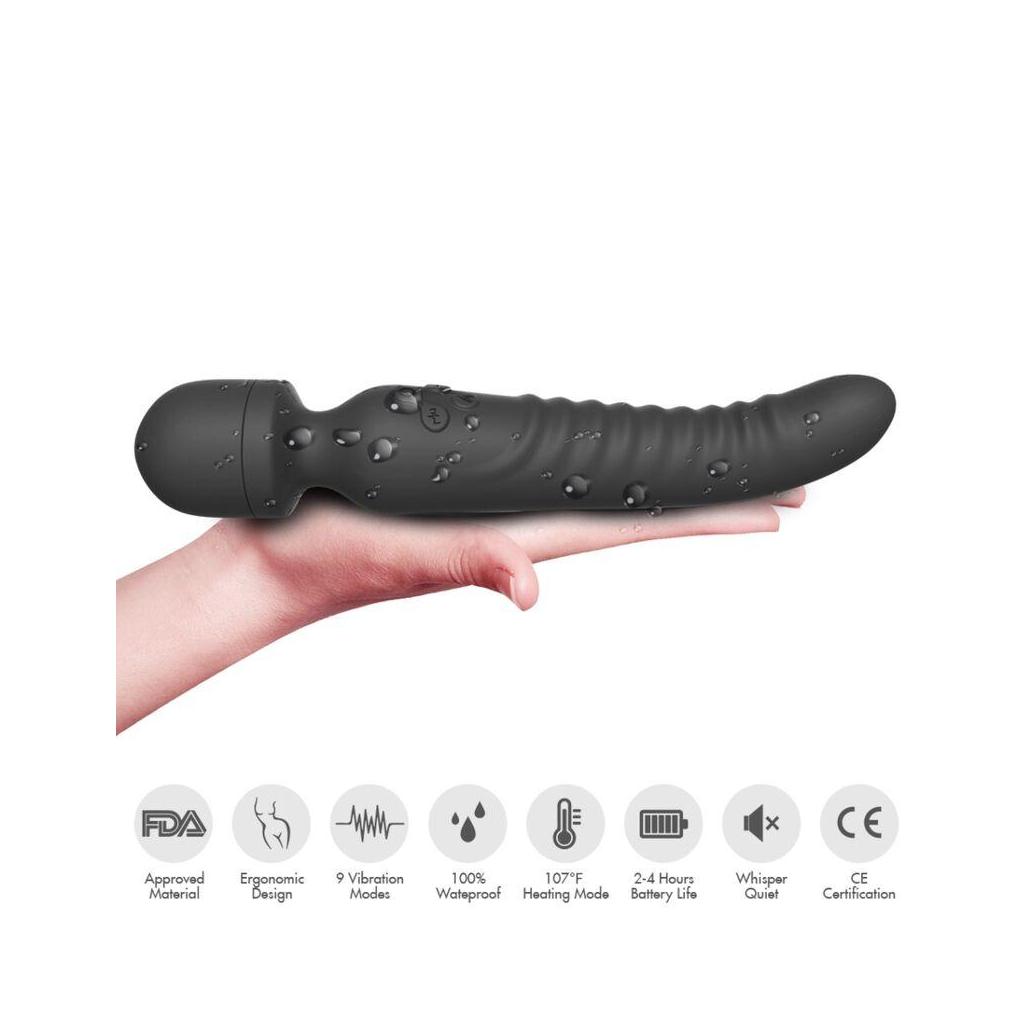 Armony - massager mission e vibrador efeito de calor preto