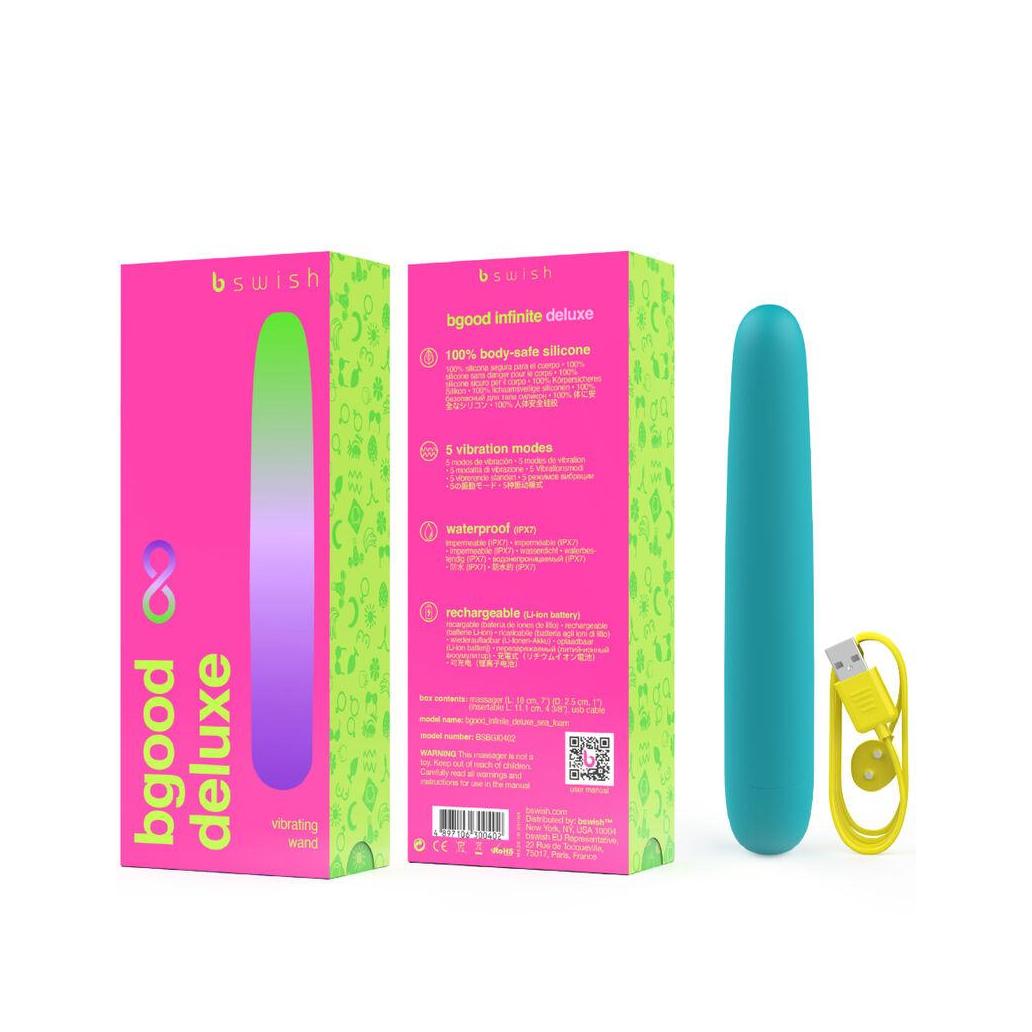 B swish - bgood infinite deluxe vibrador recarregvel silicon