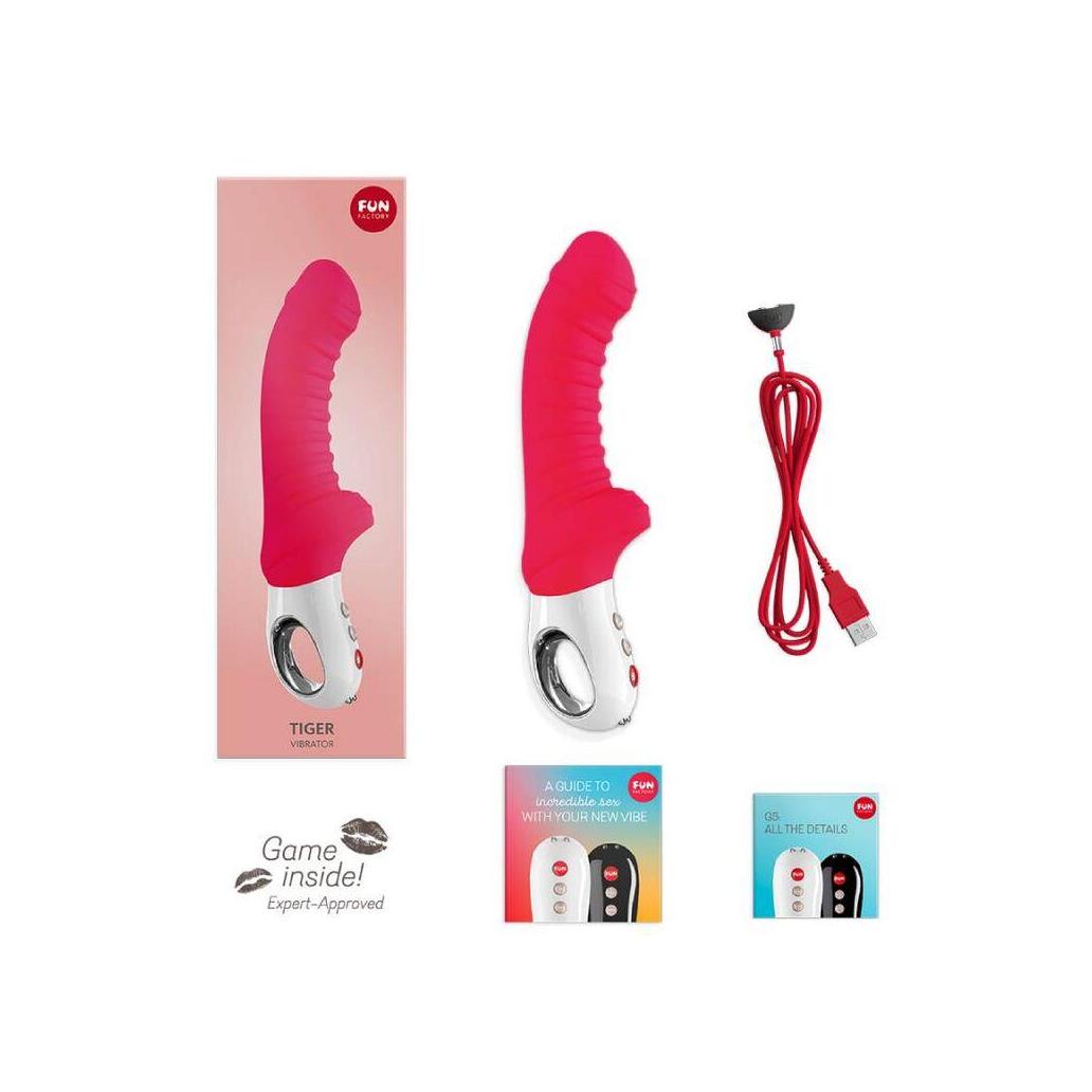 Fun factory - vibrador tiger g5 índia vermelho