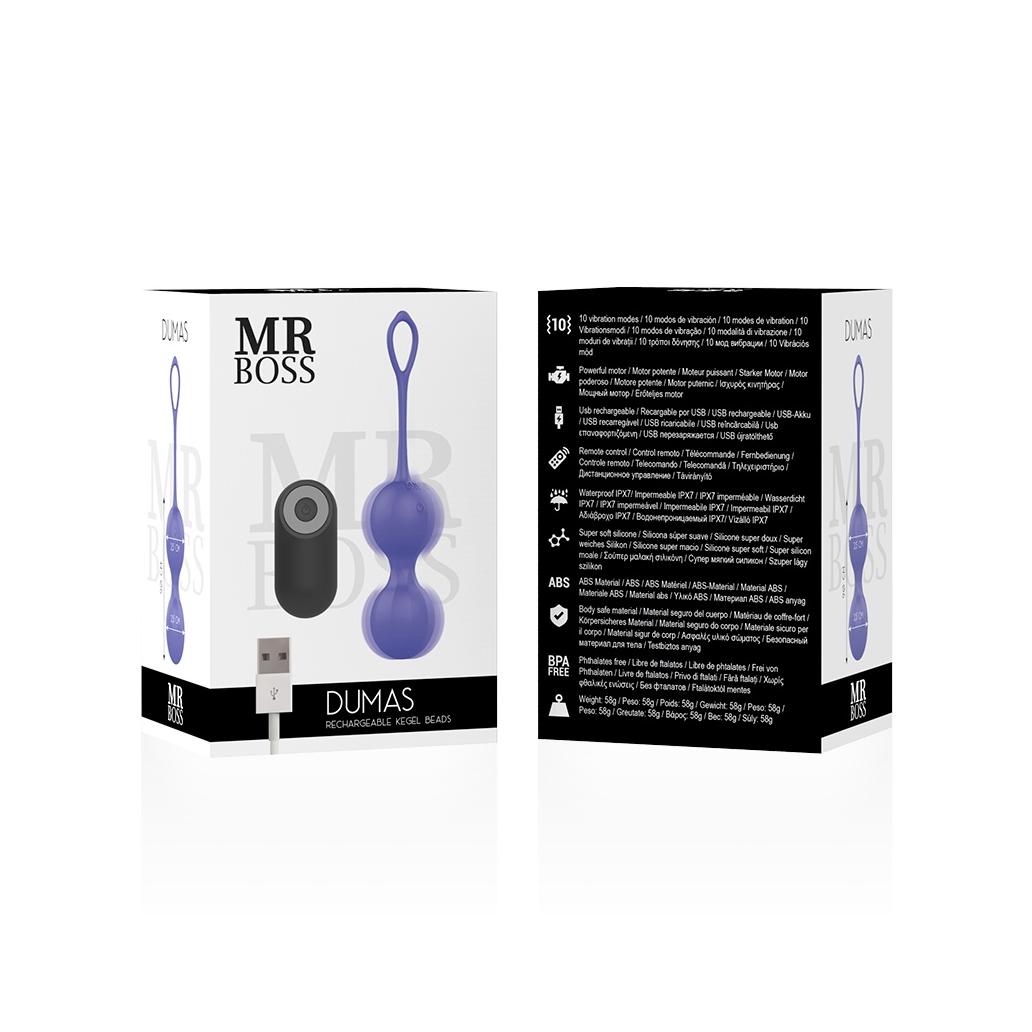 Mr boss - dumas perline kegel vibranti telecomando