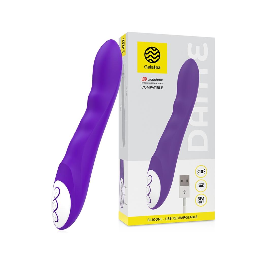 Galatea - vibrador dante lilac compatível com a tecnologia w