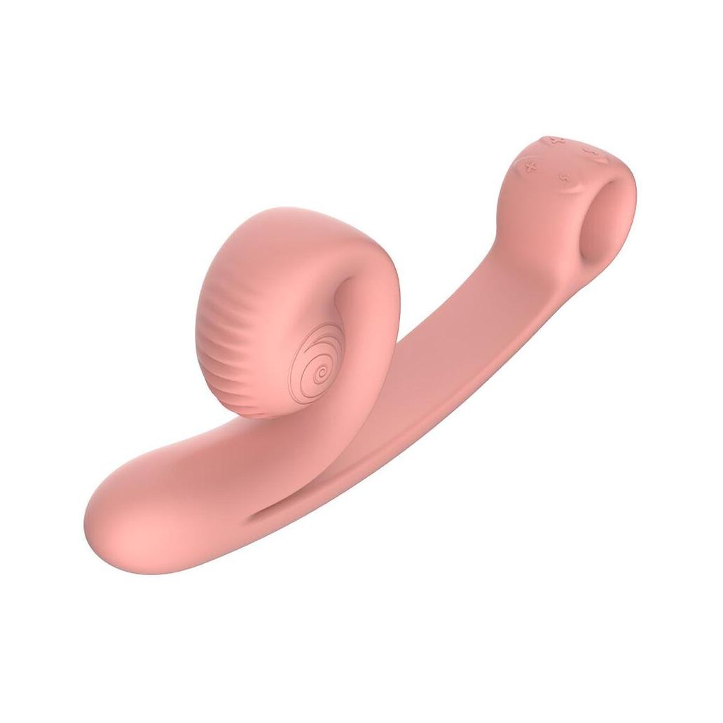 Snail vibe - vibrador curva pêssego