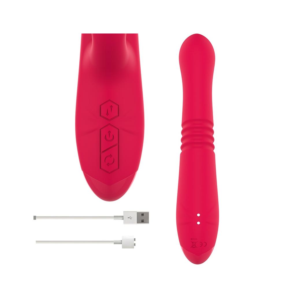 Intense - vibrador up & down recarregvel dua multifuno com l