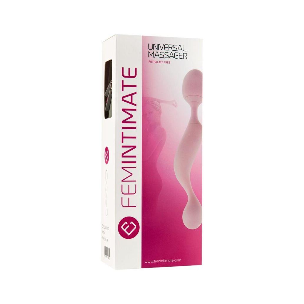 Femintimate - massagador universal vibrador de silicone rosa