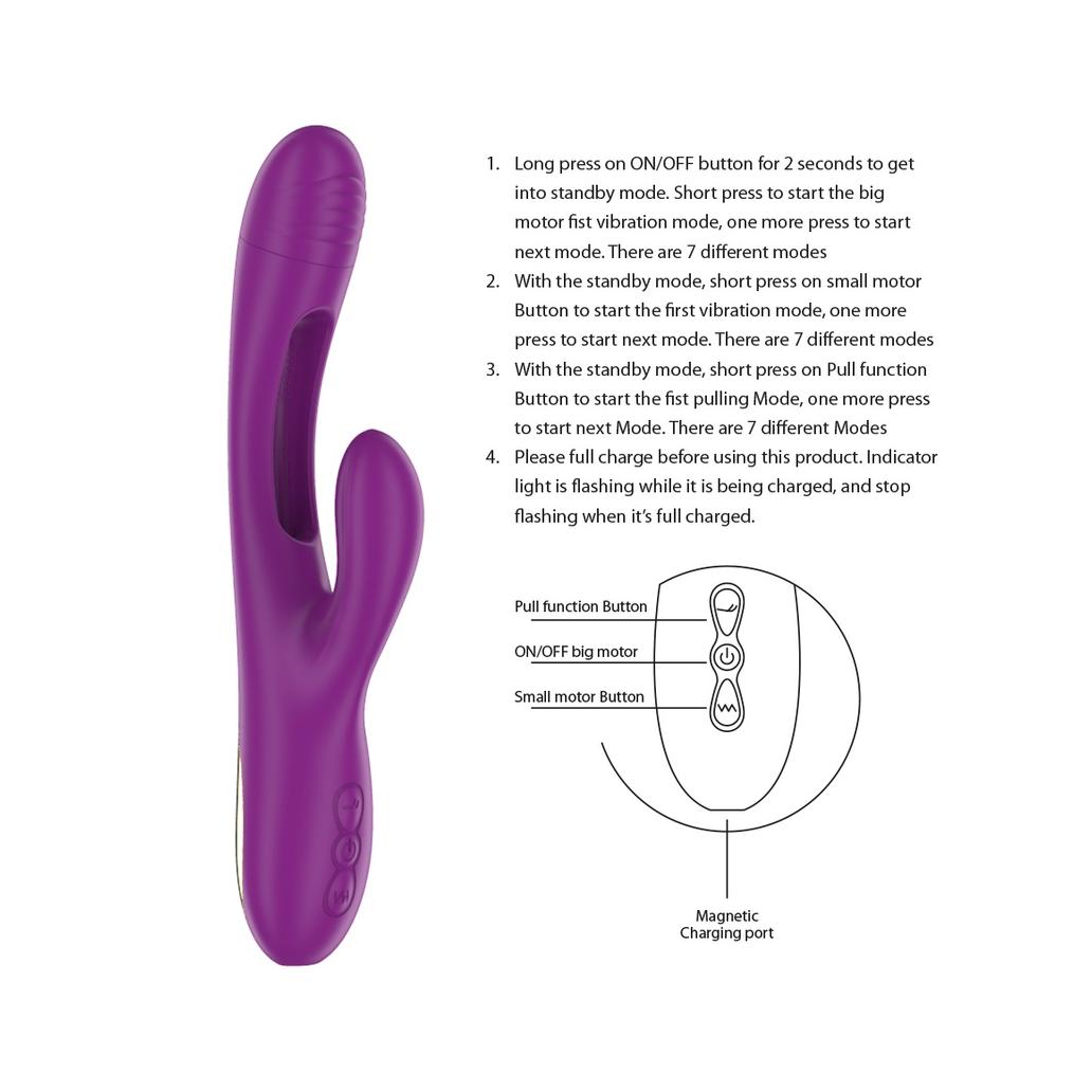 Intense - apolo vibrador multifuno recarregvel 7 vibraões co