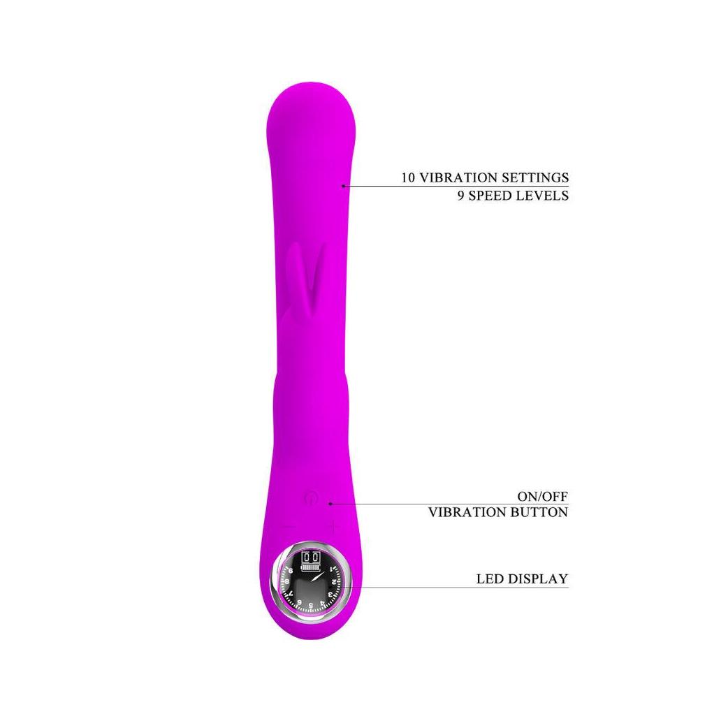 Pretty love - vibrador de coelho lamar e ponto g violeta