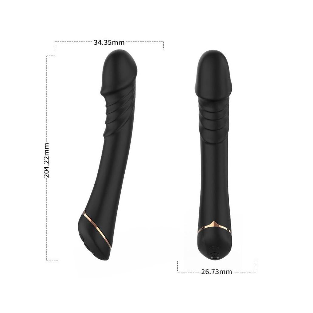 Armony - dildo vibrador silicone preto