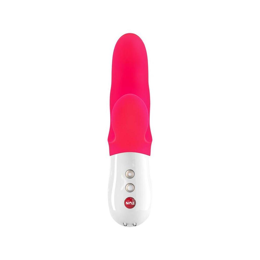 Fun factory - vibrador miss bi dual rosa branco