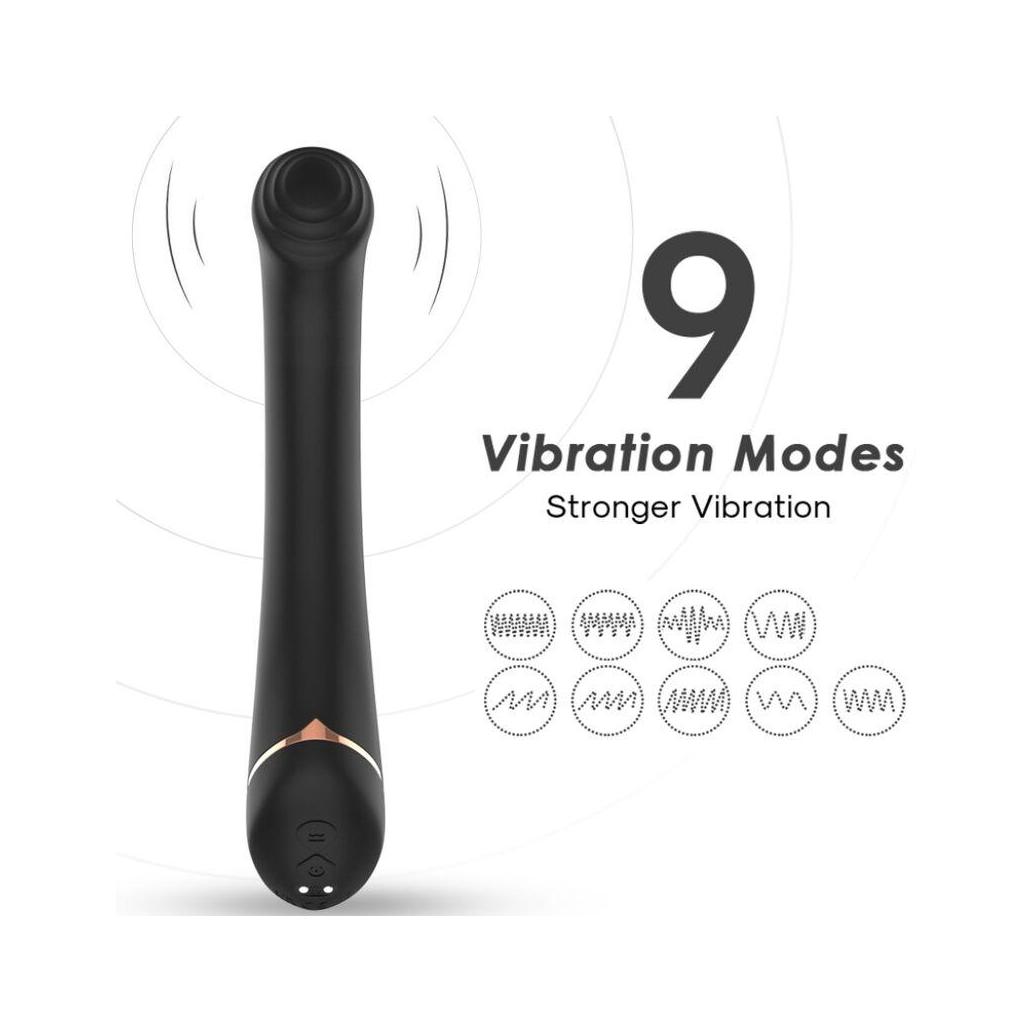 Armony - vibrador falt head silicone preto