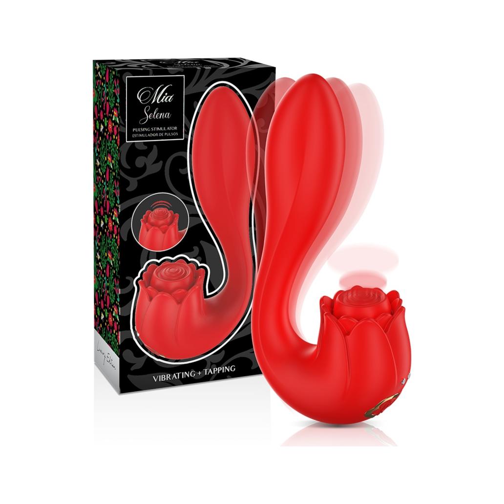 Mia - selena estimulador vibrante + tapping vermelho