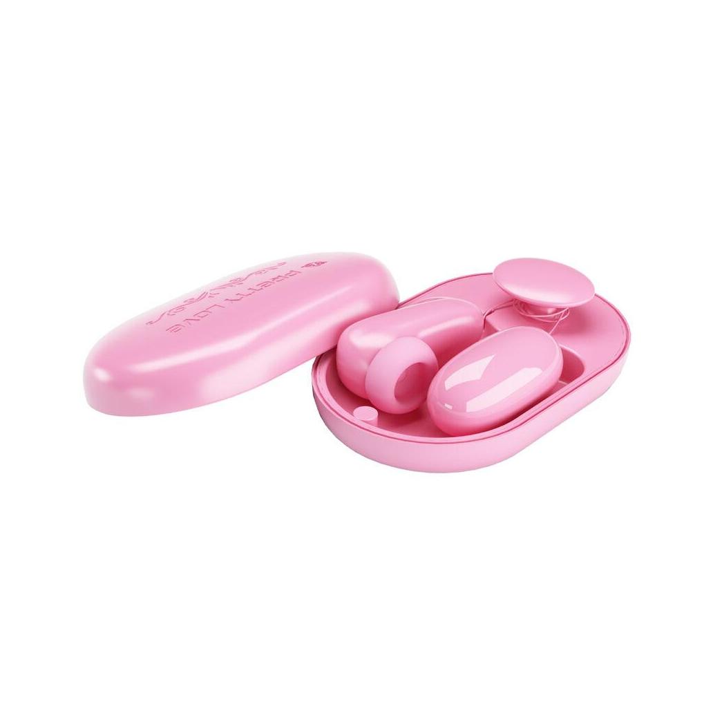Pretty love - bala vibrante caixa mágica e estimulador rosa